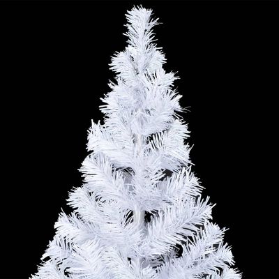 vidaXL Artificial Pre-lit Christmas Tree with Stand 120 cm 230 Branches, white vidaXL Artificial Pre-lit Christmas Tree with Stand 120 cm 230 Branches