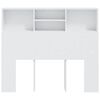 vidaXL Headboard Cabinet White 120x19x103.5 cm