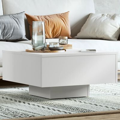 vidaXL Coffee Table White 60x60x31.5 cm Engineered Wood, white vidaXL Coffee Table White 60x60x31.5 cm Engineered Wood