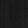 vidaXL Bed Frame without Mattress Black Solid Wood 140x200 cm