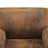 vidaXL Sofa Chair Brown 70x69x72 cm Faux Suede Leather
