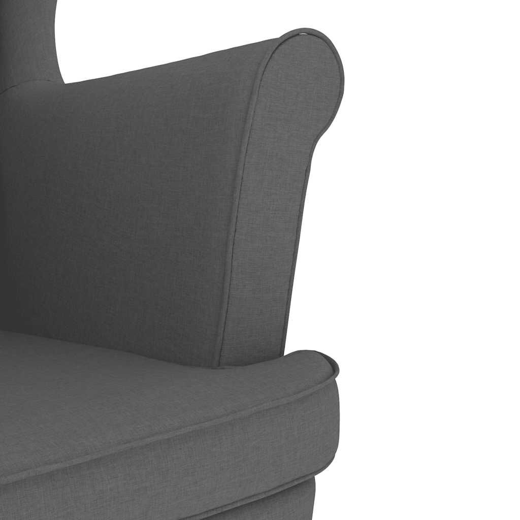 vidaXL Armchair Dark Grey 74x84x100 cm Fabric