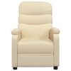 vidaXL Recliner Chair Cream Fabric