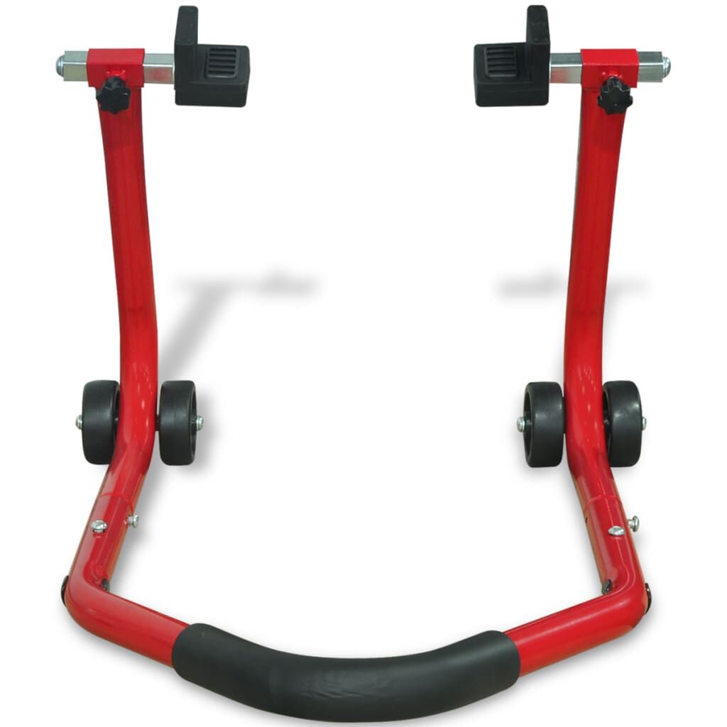 vidaXL Motorcycle Rear Paddock Stand Red