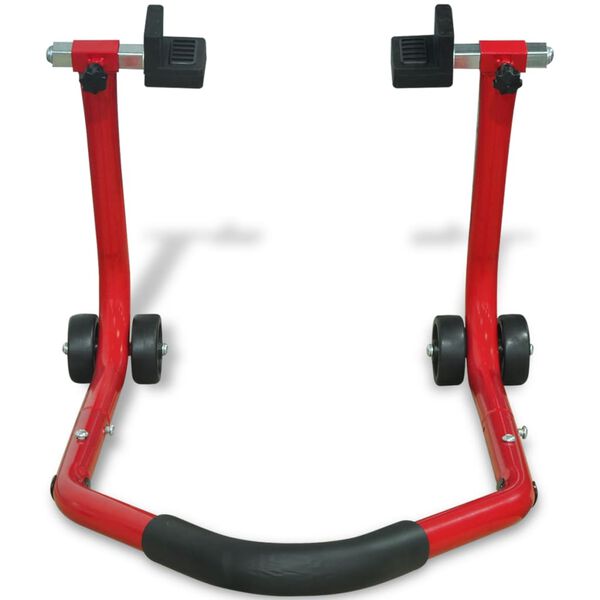 vidaXL Motorcycle Rear Paddock Stand Red