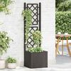 vidaXL Garden Raised Bed with Trellis and Self Watering System Anthracite