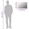 vidaXL Wall Mirror 60x40 cm Rectangular Glass