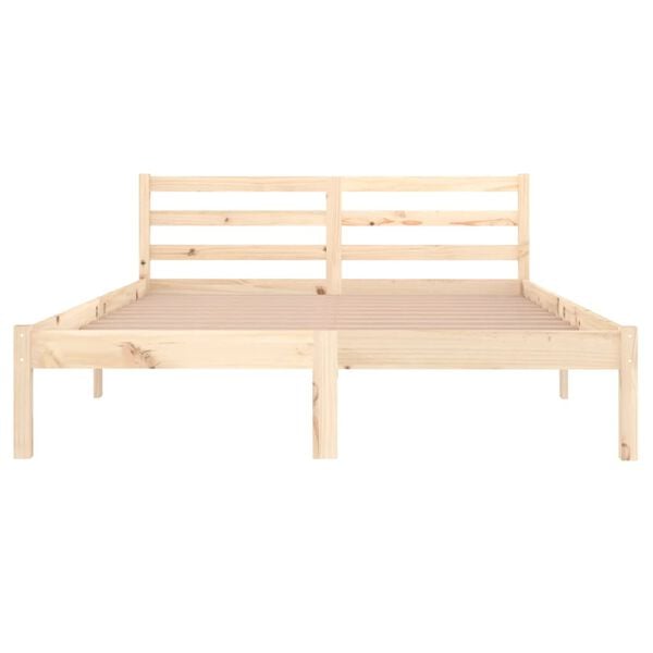 vidaXL Bed Frame without Mattress Solid Wood Pine 140x200cm