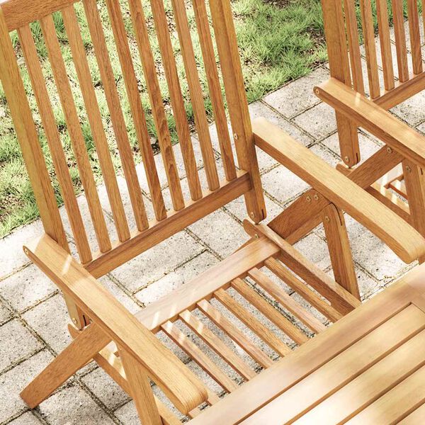 vidaXL Folding Garden Chairs 6 pcs Solid Acacia Wood