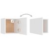 vidaXL 6 Piece TV Cabinet Set White Engineered Wood