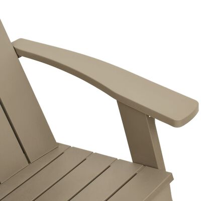 vidaXL Garden Adirondack Chair Light Brown 75x88.5x89.5cm Polypropylene,  vidaXL Garden Adirondack Chair Light Brown 75x88.5x89.5cm Polypropylene