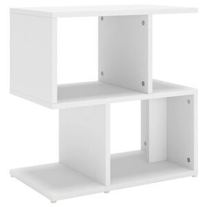 vidaXL Bedside Cabinet White 50x30x51,5 cm Engineered Wood