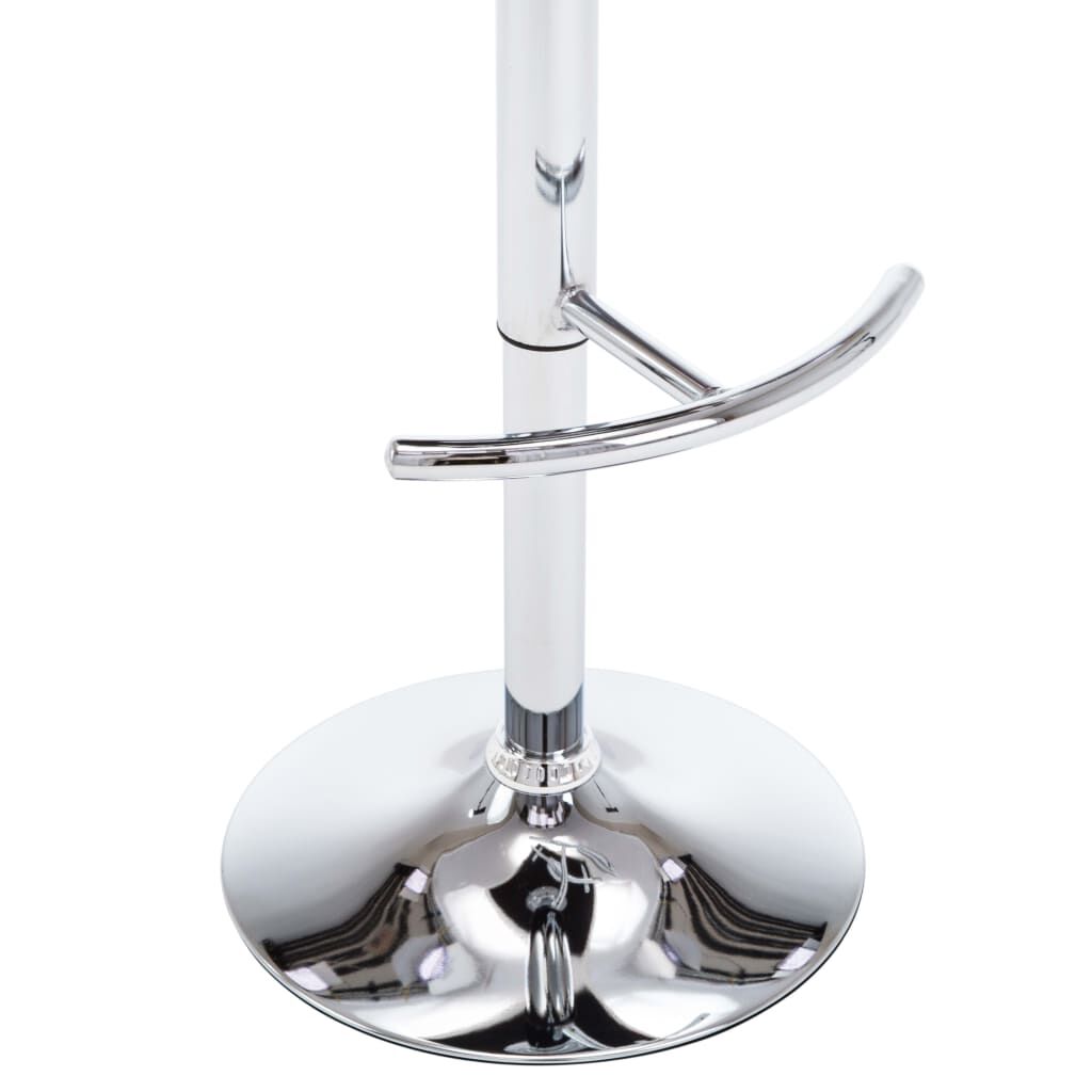 vidaXL Bar Stools 2 pcs White Faux Leather