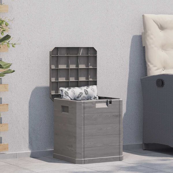 vidaXL Garden Storage Box 90 L Brown