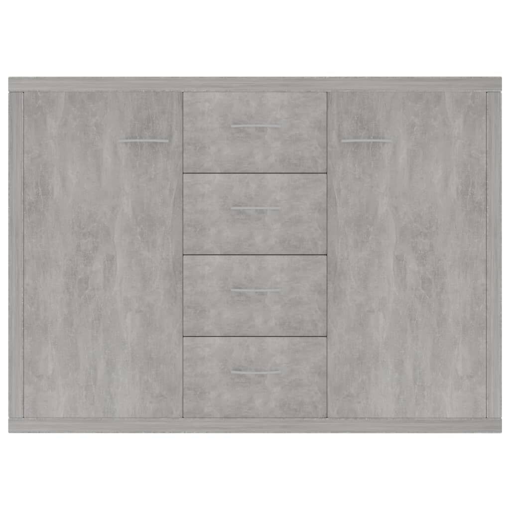 vidaXL Sideboard Concrete Grey 88x30x65 cm Engineered Wood