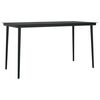 vidaXL 5 Piece Garden Dining Set Brown and Black