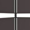 vidaXL 5-Panel Room Divider Brown 250x180 cm Fabric