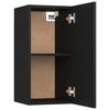 vidaXL 8 Piece TV Cabinet Set Black Engineered Wood