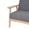vidaXL Armchair Dark Grey Fabric