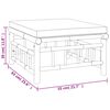 vidaXL 6 Piece Garden Lounge Set with Cream White Cushions Bamboo