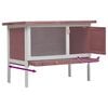 vidaXL Outdoor Rabbit Hutch 1 Layer Brown Wood