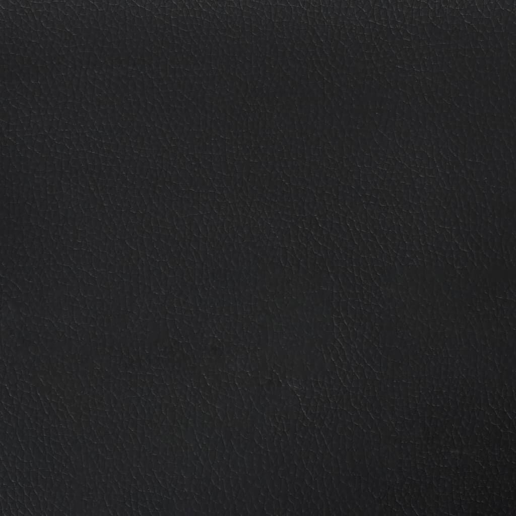vidaXL Bed Frame without Mattress Black 180x200 cm Super King Faux Leather