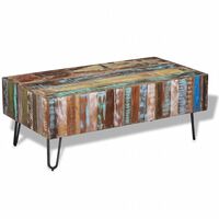 vidaXL Coffee Table Solid Reclaimed Wood 100x50x38 cm,  vidaXL Coffee Table Solid Reclaimed Wood 100x50x38 cm