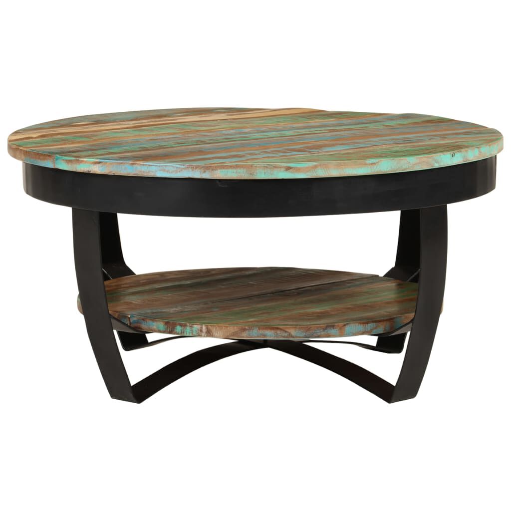 vidaXL Coffee Table Solid Reclaimed Wood 65x32 cm