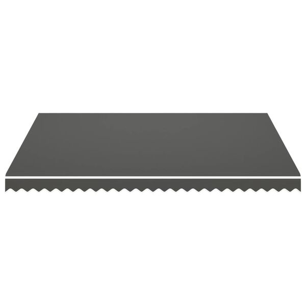 vidaXL Awning Top Sunshade Canvas Anthracite 350x250 cm