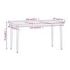 vidaXL 5 Piece Garden Dining Set with Cushions Brown