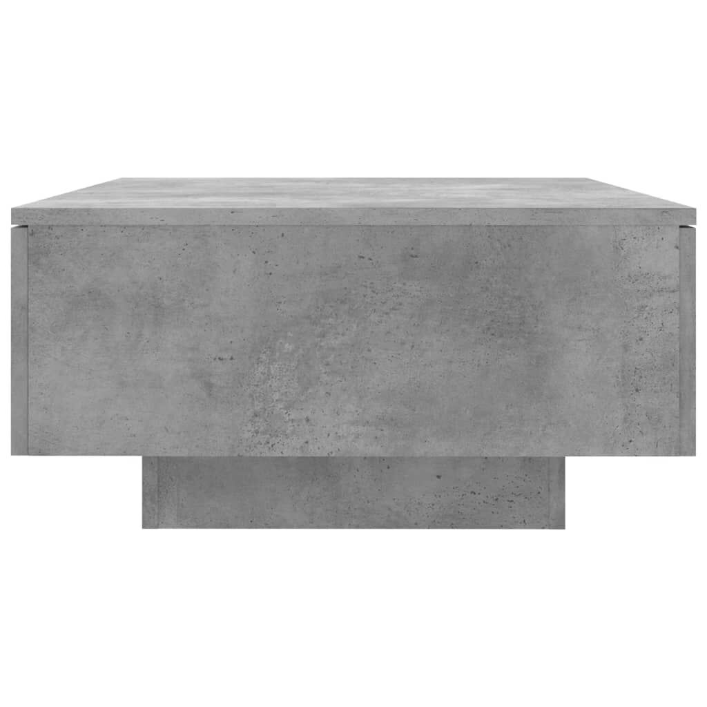 vidaXL Coffee Table Concrete Grey 90x60x31 cm Engineered Wood