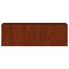 vidaXL Wall Planters 2 pcs Rusty Corten Steel 53x10x17 cm