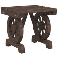 vidaXL Garden Footstool 40x36.5x38.5 cm Solid Wood Fir, dark brown vidaXL Garden Footstool 40x36.5x38.5 cm Solid Wood Fir