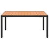vidaXL 7 Piece Garden Dining Set Black and Brown