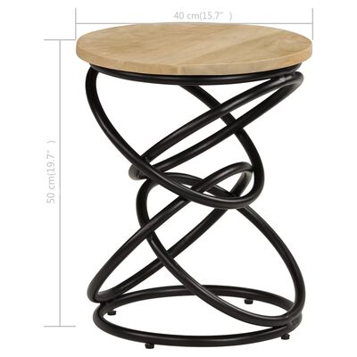 vidaXL End Table Solid Mango Wood 40x50 cm,  vidaXL End Table Solid Mango Wood 40x50 cm