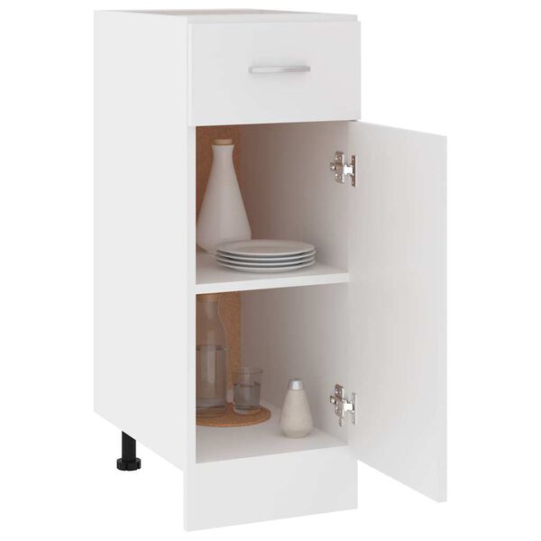 vidaXL Drawer Bottom Cabinet Lyon White 30x46x81.5 cm Engineered Wood