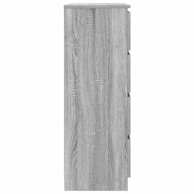 vidaXL Sideboard Grey Sonoma 60x35x98.5 cm Engineered Wood, grey sonoma vidaXL Sideboard Grey Sonoma 60x35x98.5 cm Engineered Wood