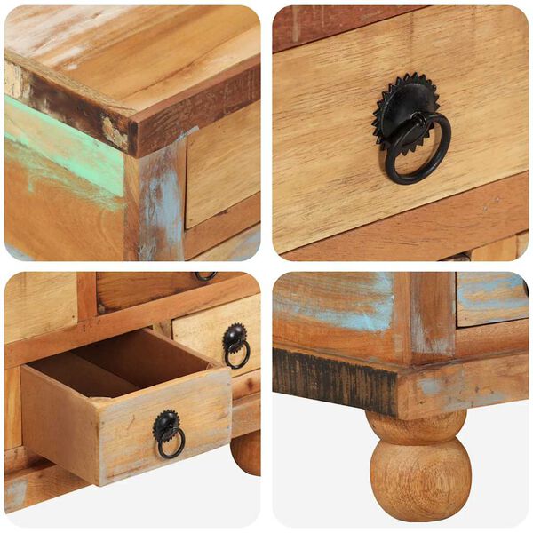 vidaXL Coffee Table Reclaimed Wood 70x70x38 cm