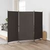 vidaXL 3-Panel Room Divider Anthracite 260x180 cm