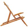 vidaXL Folding Beach Chairs 2 pcs Cream Fabric