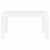 vidaXL Dining Table White 140x74.5x76 cm Engineered Wood