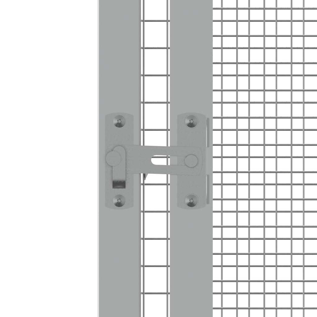 vidaXL Bird Cage Grey 302.5x324.5x211.5 cm Galvanised Steel