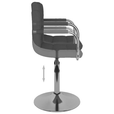 vidaXL Bar Stool Dark Grey Fabric, dark grey vidaXL Bar Stool Dark Grey Fabric