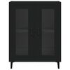vidaXL Sideboard Black 69.5x34x90 cm Engineered Wood