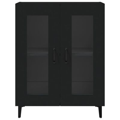 vidaXL Sideboard Black 69.5x34x90 cm Engineered Wood, black vidaXL Sideboard Black 69.5x34x90 cm Engineered Wood