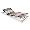 vidaXL Slatted Bed Bases without Mattress 2 pcs with 42 Slats 90x200 cm