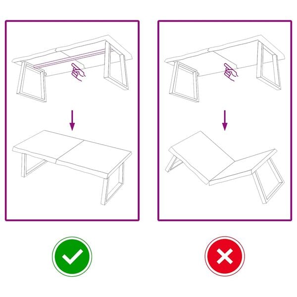 vidaXL Table Top Light Brown 120x50x(2-4) cm Treated Solid Wood Oak