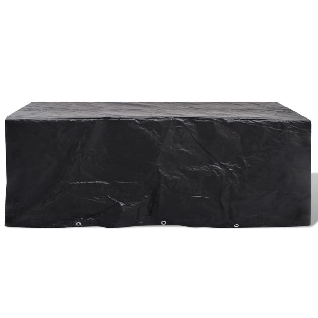 vidaXL Garden Furniture Cover 8 Person Poly Rattan Set 10 Eyelets 229x113cm