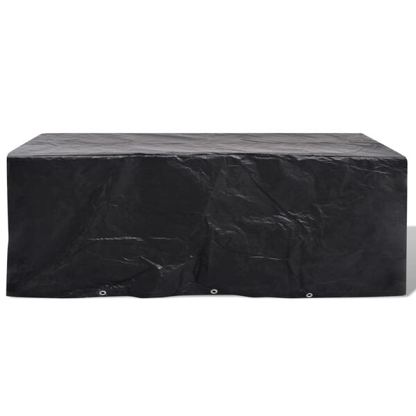 vidaXL Garden Furniture Cover 8 Person Poly Rattan Set 10 Eyelets 229x113cm