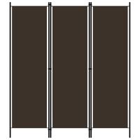 vidaXL 3-Panel Room Divider Brown 150x180 cm, brown vidaXL 3-Panel Room Divider Brown 150x180 cm